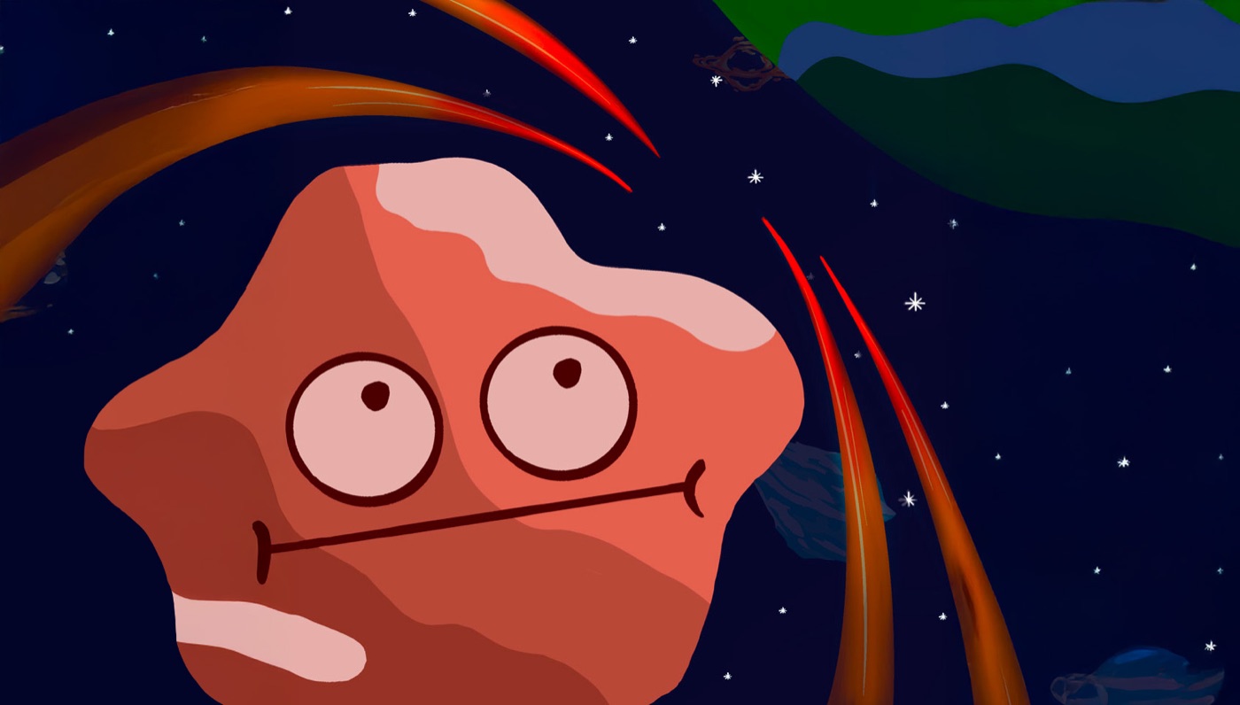 L'astéroïde mascotte du jeu